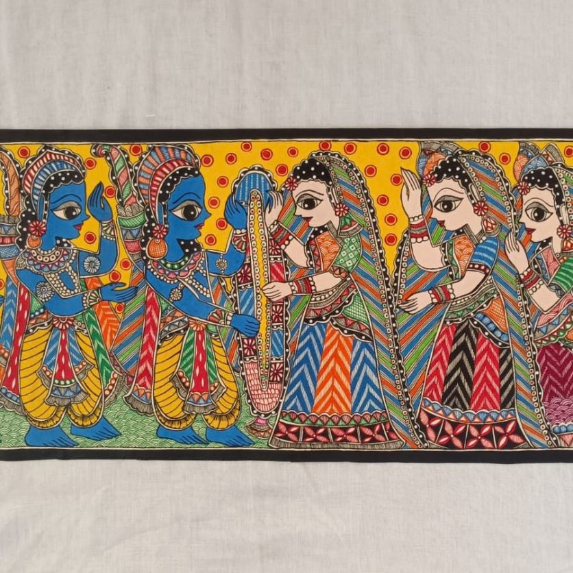 Traditional Indian Wedding Warli Art